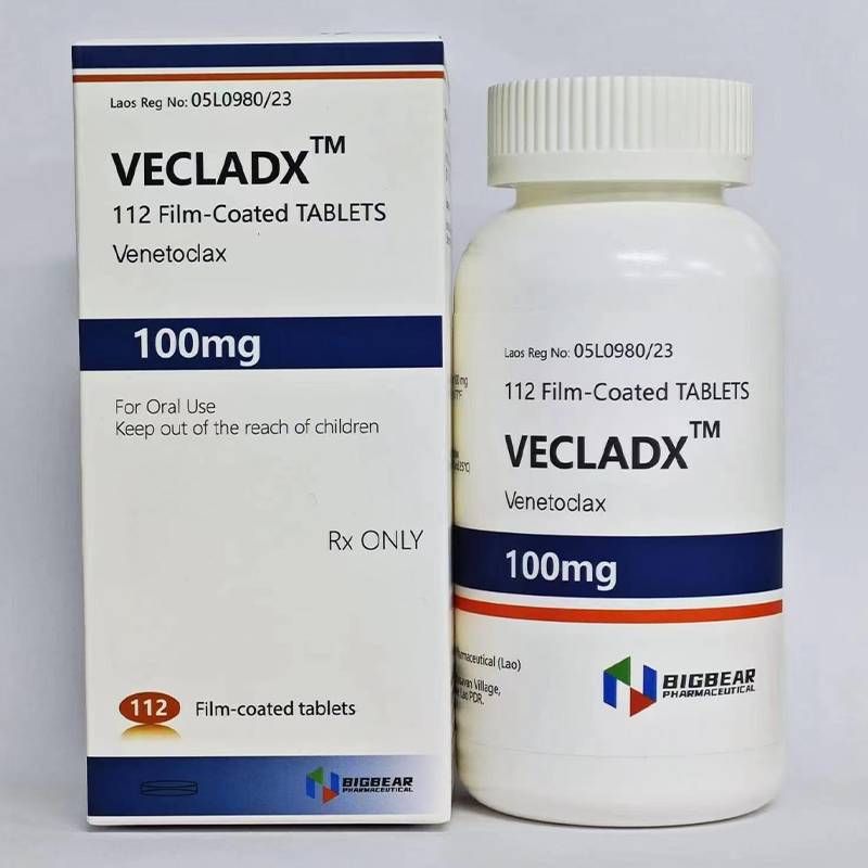 Leukemia, lymphoma, FDA approved, authoritative certification, Laos Big Bear Venetoclax VECLADX100mg112 tablets