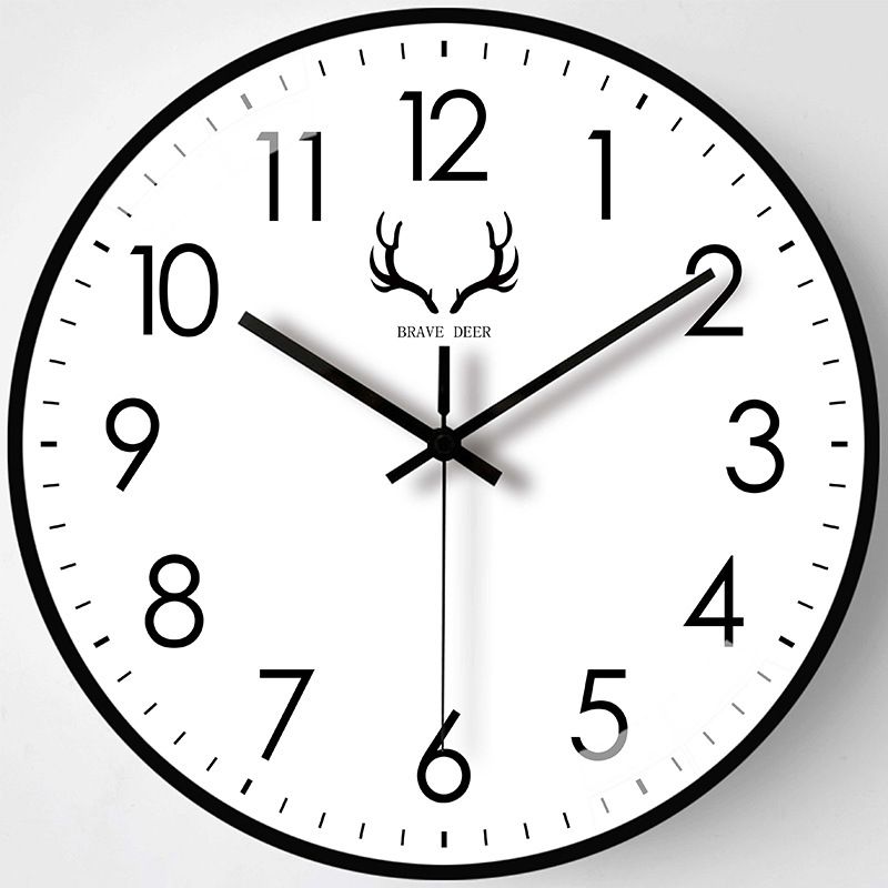 Wall Clock 8-inch 20cm home living room bedroom clock, modern minimalist silent clock, wall mounted clock CRRSHOP Living room bedroom clock and Watchcolor # 19