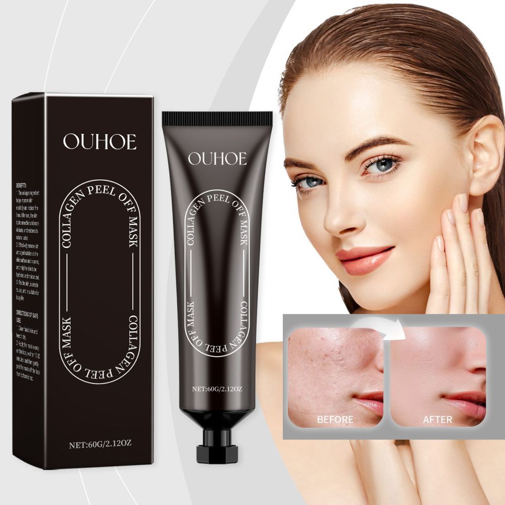 OUHOE Collagen Facial Peeling Mask Face skincare Remove Blackhead Firming Facial Peel Off Mask Skin Care Moisturizing Hydrating Mask