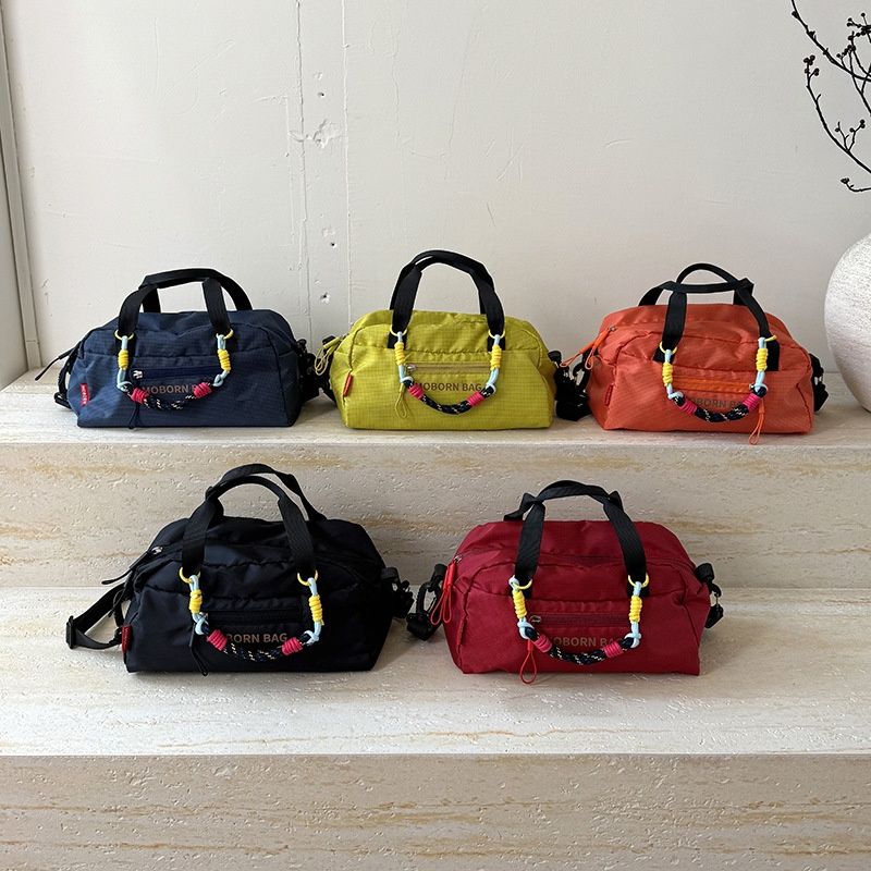 Japanese Trendy Brand Letter Sports Crossbody Bag Minimalist Casual Men Women Handbag Outdoor Lightweight Baseball Bag Fashion Street Bag
