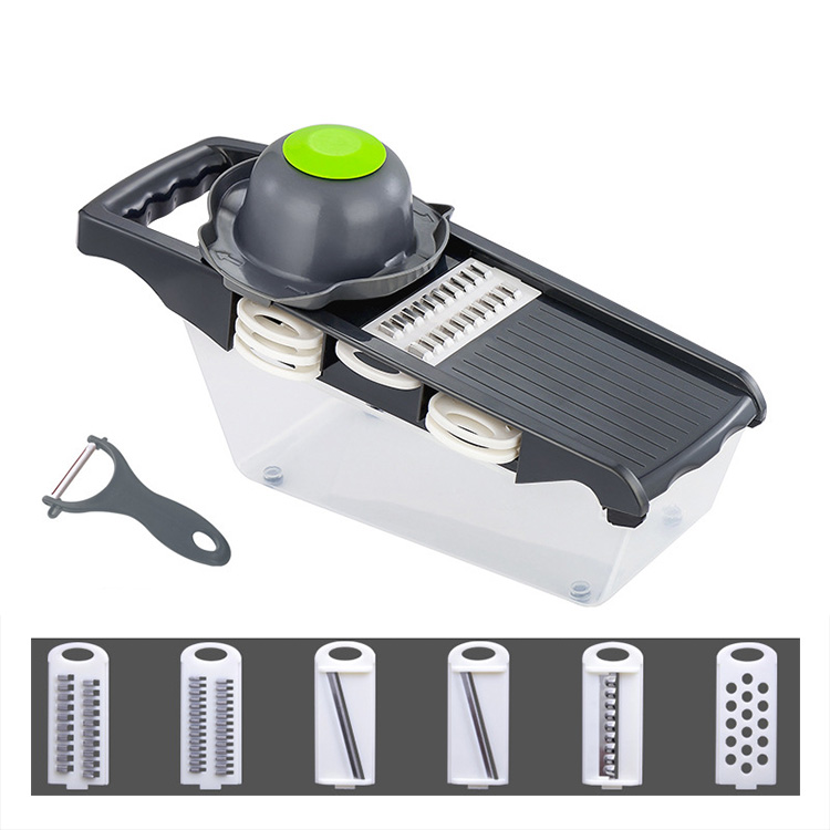 Multifunctional Vegetable Chopper, Vegetable Slicer - Onion Chopper with Container -  Food Chopper - Slicer Dicer Cutter