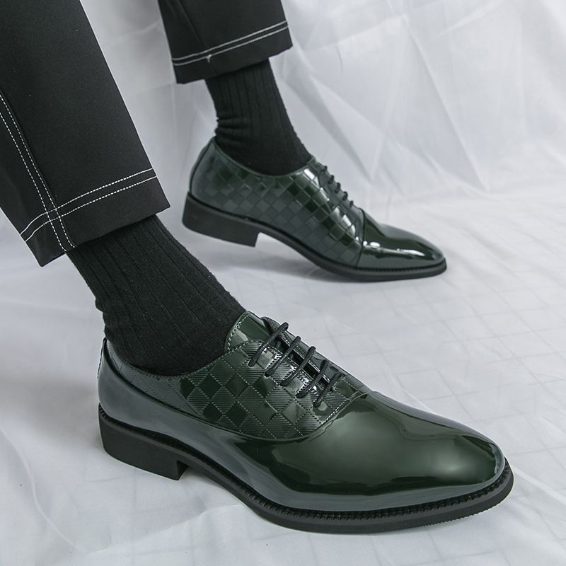 Men Patent Leather Formal Shoes Man Luxury Elegant Dress Shoe Male Footwears The Suit For Official Office Wedding Party Business