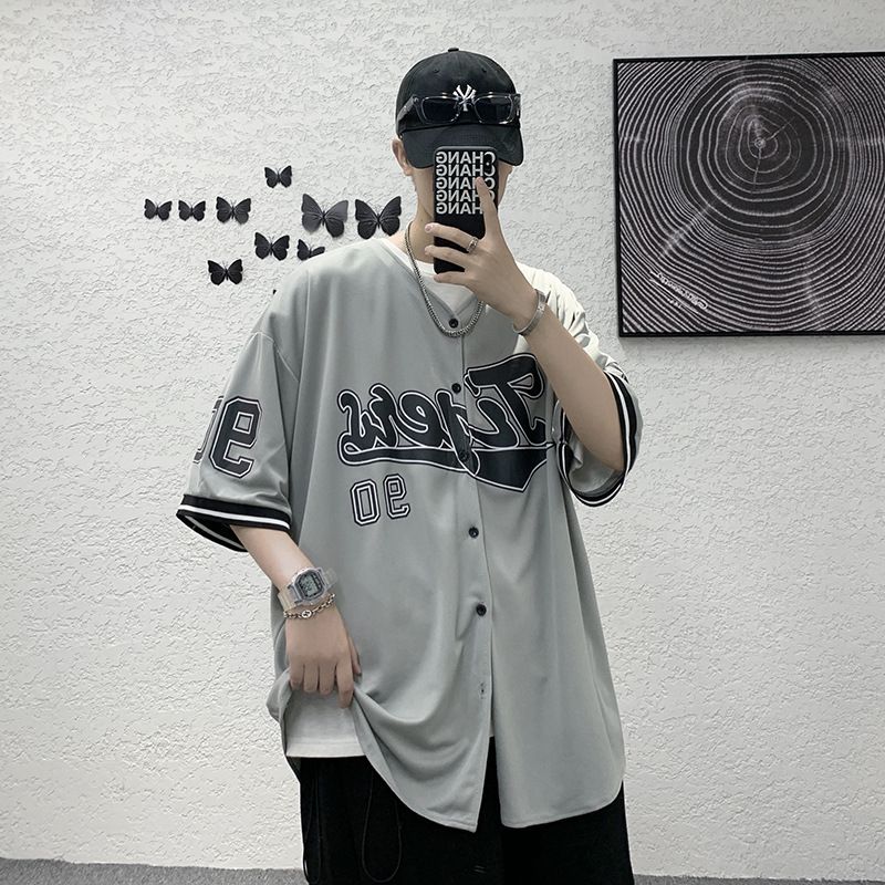 B601 Baseball uniforms blank plain hip hop sublimated baseball jersey button down shirts sports uniforms men women jersey