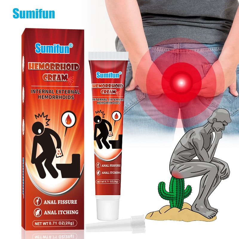 Sumifun Hemorrhoid Care Cream, Natural Herbal Piles Ointment, External & Internal Hemorrhoid Treatment with Applicator, Soothes Pain, Itching, Swelling & Anal Fissure
K10075