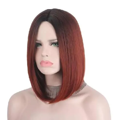  Ebingoo 30 In Wine Red Braided Wig Lace Front Wig for