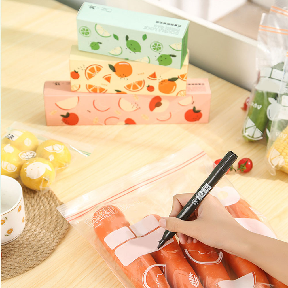FT168818 Freezer Bag For Fruits And Vegetables Thick And Leakproof Ziplock Bag Food Storage Freezer Slider Bags Sandwich Storage Bag
