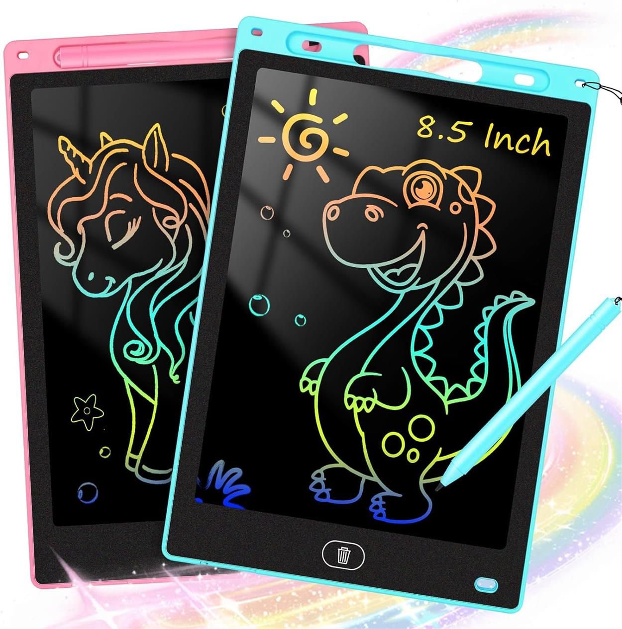 LCD Writing Tablet 8.5 & 12 Inch Electronic Writing Drawing Pads Portable Doodle Board Gifts for Kids Office Memo Home Whiteboard