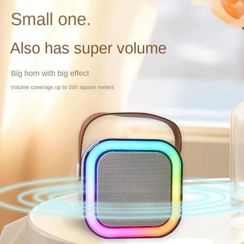 K12 Children's Toy Speaker Mini Portable Outdoor KTV Family Party BT Karaoke Player with Microphone Wireless Speaker