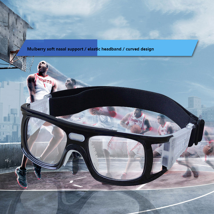 Sports Glasses Anti-fog Protective Safety Glasses for Men with Adjustable Strap for Basketball Football Volleyball