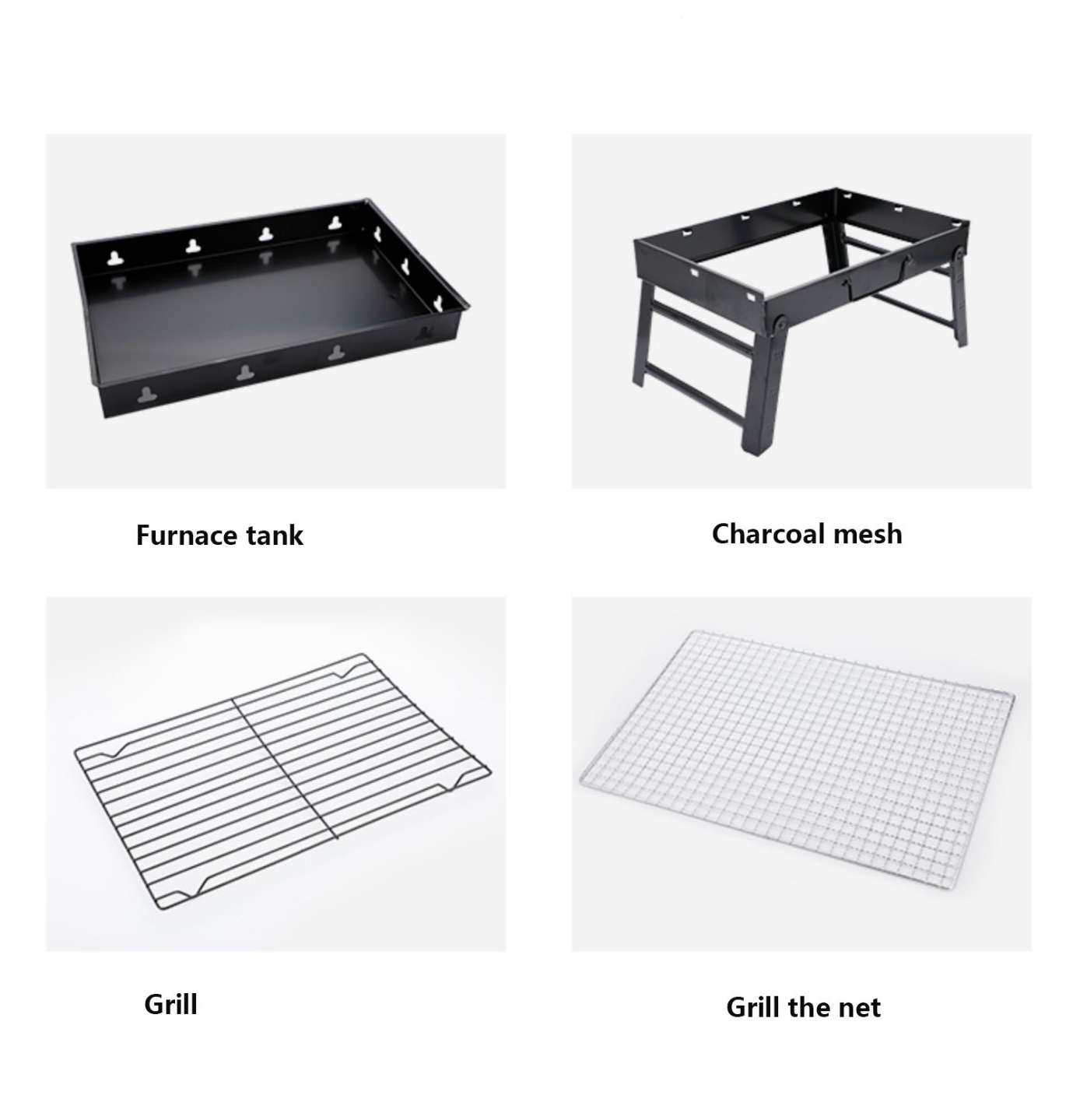 kz003 Portable Foldable BBQ Grills Patio Barbecue Charcoal Grill Stove Stainless Steel Outdoor Camping Picnic