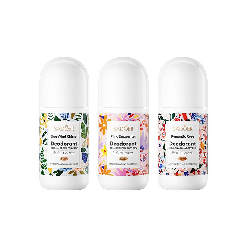 【2 bottles = 74.92GHS, 5 bottles = 155.09GHS】Lanfengling Roll-on Deodorant Small portable roller deodorant