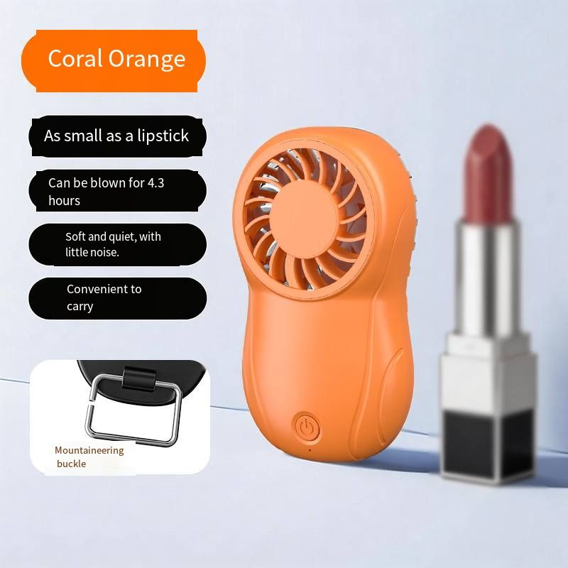 H5 Mini Handheld Portable Fan, Powerful Brushless Motor Strong Airflow Pocket Cooling Fan, USB Rechargeable Lightweight Small Personal Fan for Outdoor Travel Camping Sports Office Makeup
