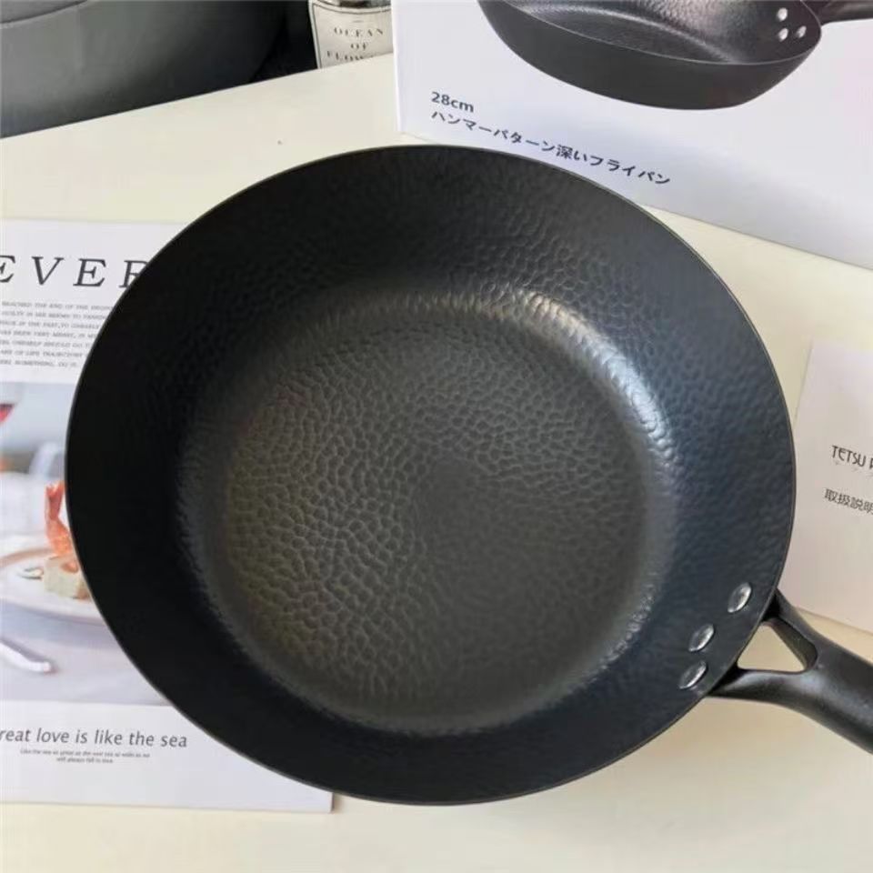 Fish scale type iron po28cm oil fume freeblack