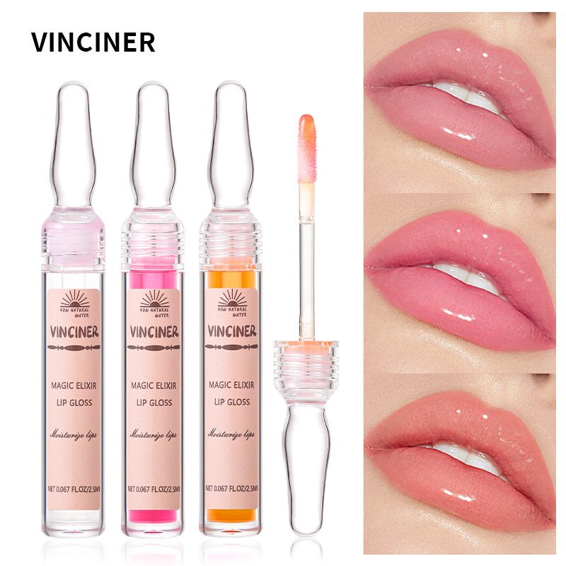 Beauty makeup Natural Persistence Moisturizing Lip Oil Shui Guang Lip Gloss Mirror Lip Gloss