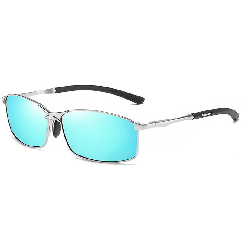 A599 Eye-wear Rectangle Aluminum Magnesium Frame Men's UV400 Polarized Sunglasses