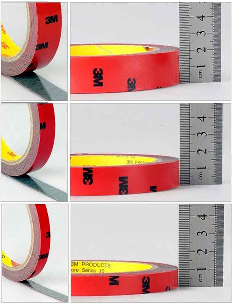 3M 3 Meter VHB Acrylic adhesive Double-sided FoamTape Strong Adhese Pad IP68 Waterproof Reuse Home Car Office Decor 6mm 8mm 10mm 12mm 15mm 20mm