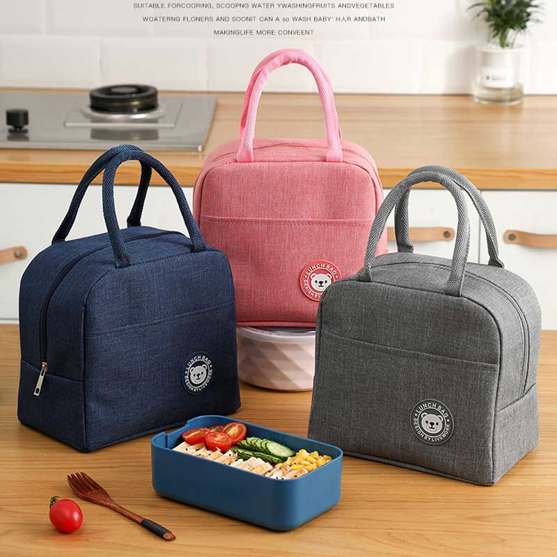 0702 Reusable Insulated Lunch Bag Waterproof Tote Meal Prep For Men, Women And Children Work Picnic Travel And School