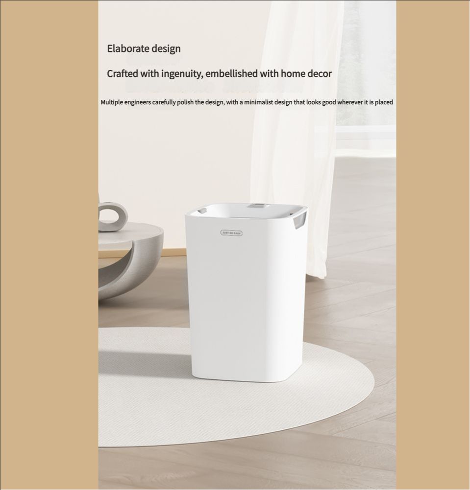 Automatic Trash Can, 16 L Self Sealing and Self-Changing Smart Trash Can, Motion Sensor, Touchless Garbage can with lid for Kitchen Bathroom Office, 7 Refill Rings