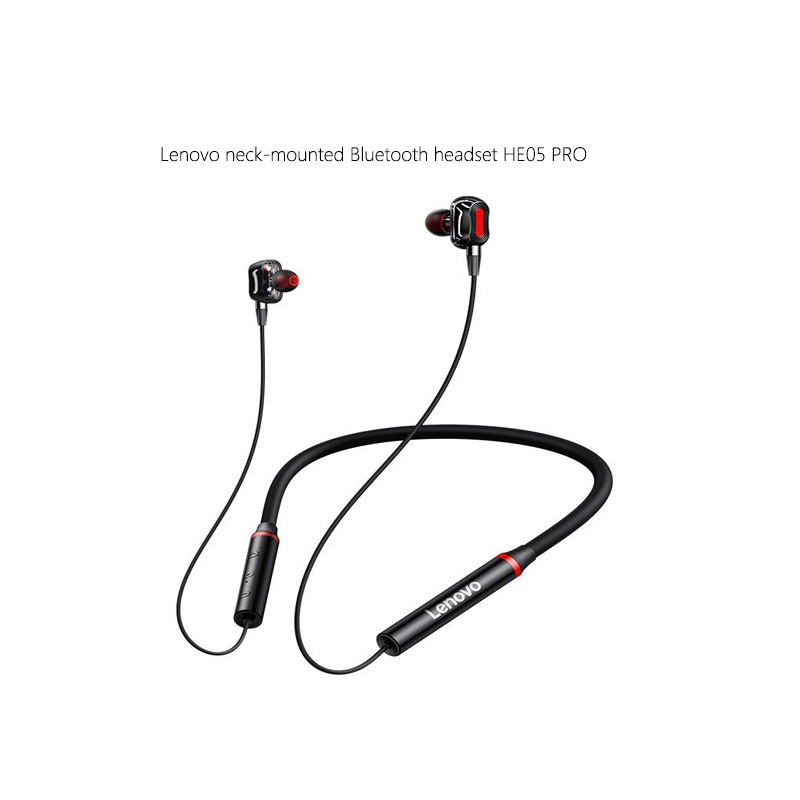 Lenovo HE05pro high-end wireless sports running Bluetooth headset neck hanging neck type long standby