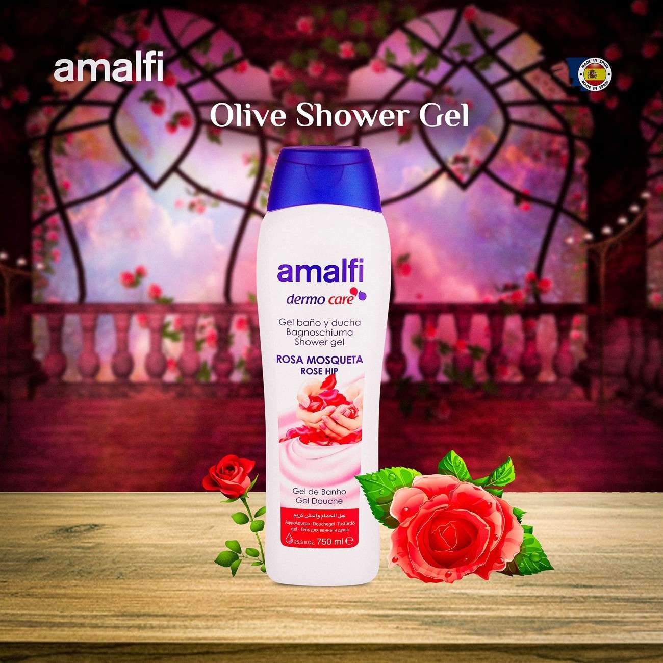 750ml AMALFI SHOWER GEL-AMALFI DERMO CARE
