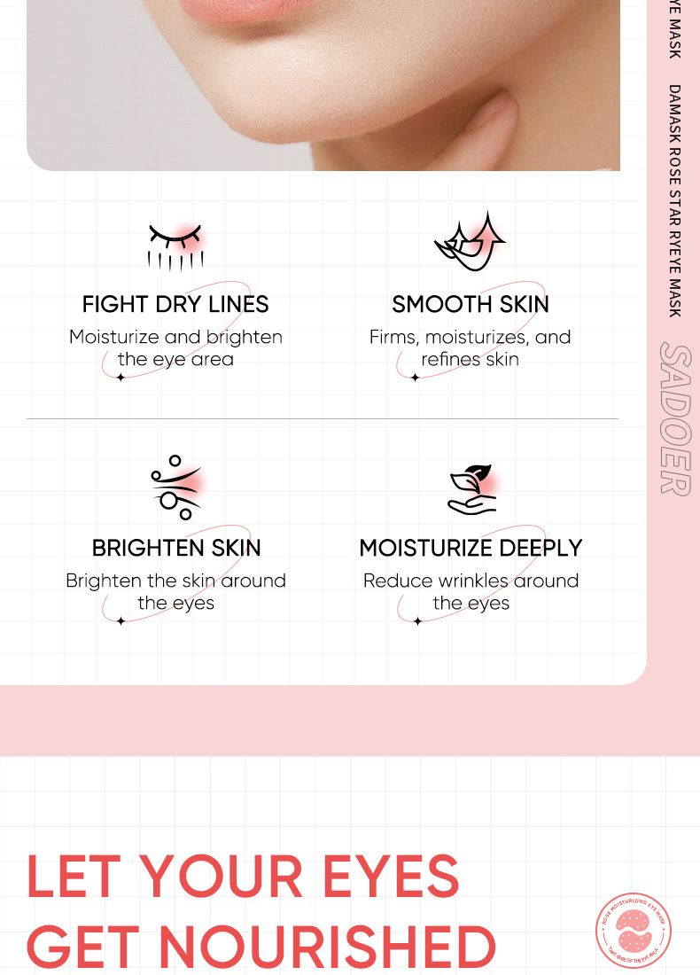 Rose Starry Sky Eye Mask Hydrating Eye Care Eye Mask