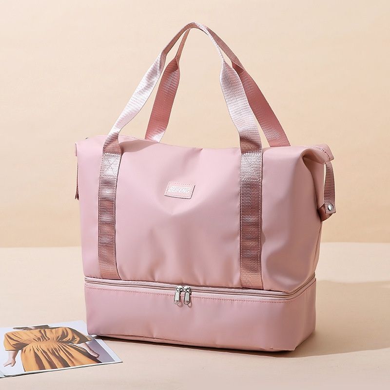 Travel Bag With Dry And Wet Separation, Yoga Fitness Bag, Sports Handbag, Multifunctional Large Capacity Travel Duffle Bag
