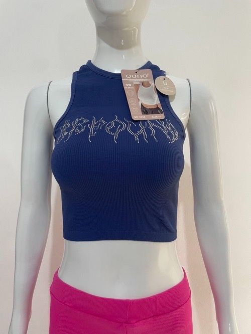 New solid color round neck sleeveless pullover hot diamond crop top casual slim crop top casual sexy little vest
