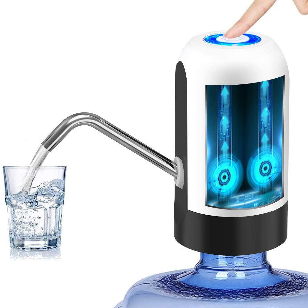 Water Jug Pump, Electric Water Bottle Pump, USB Charging Automatic Drinking Water Pump for Home Kitchen Office Camping