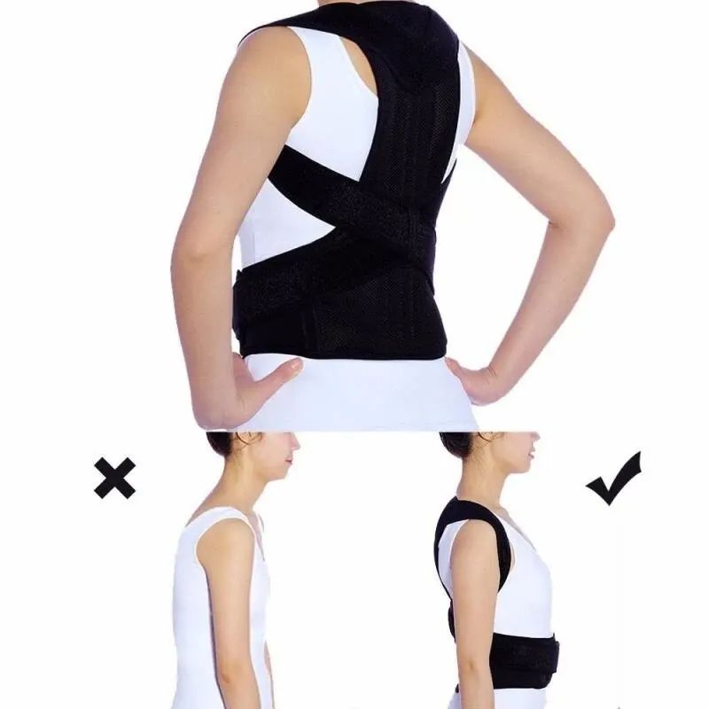 1PCS Adjustable Posture Corrector Corset Breathable Back Support Shoulder Lumbar Brace Support Straight Corrector for Men Women