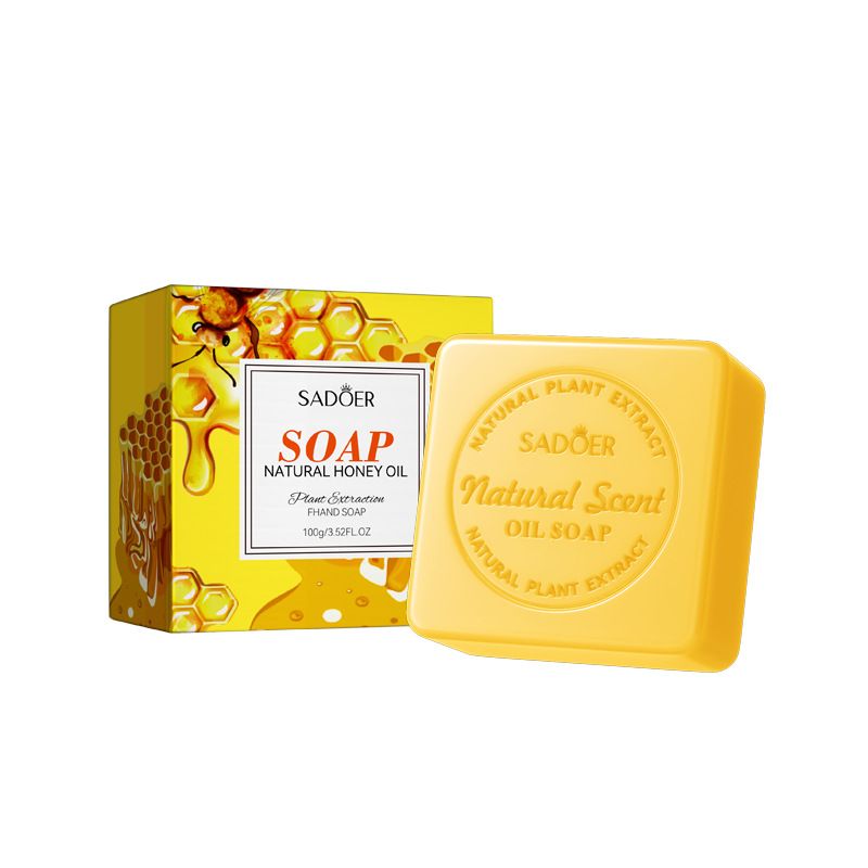SADOER natural honey essential oil soap cleansing body universal handmade soap
