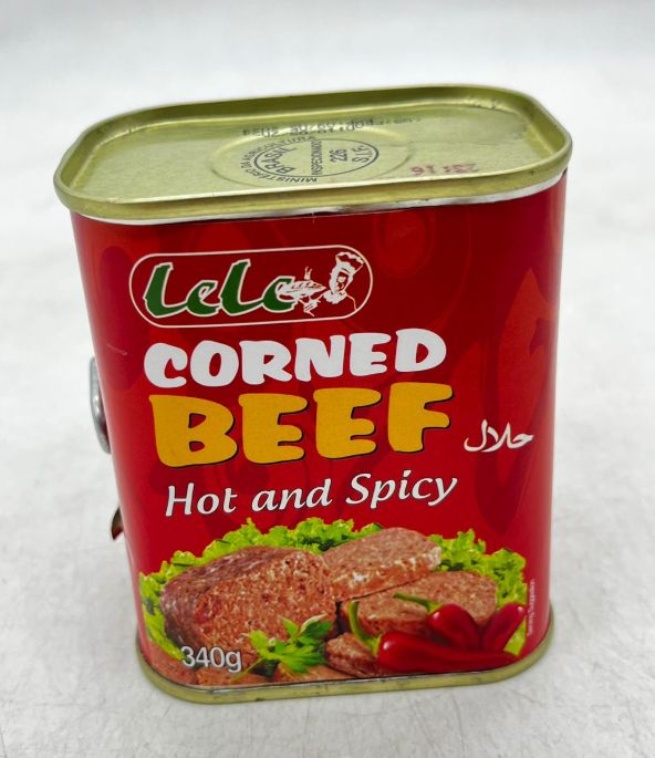 LELE CORNED BEEF HOT & AND SPICY 340g