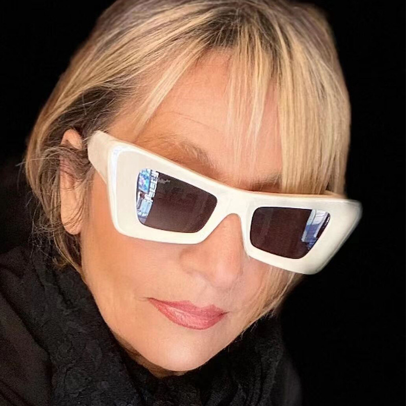 3665 Cat Eye Sunglasses Women Luxury Brand Sun Glasses Men Oversized Glasses Women Hip Hop Punk Cat Eye