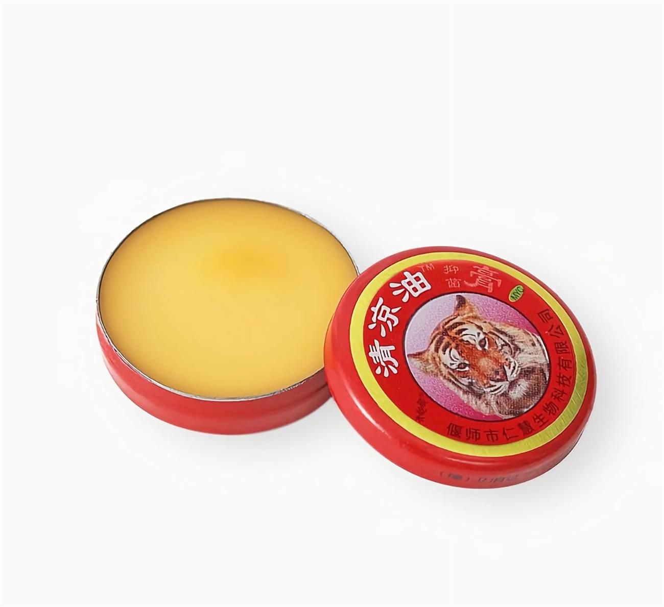Chinese Balm, Tiger Head Menthol Balm, Balm Ultra Strength, Red Refresh Cold Headache Dizziness Muscle Relax Essential Oil, 3g, pack of 1