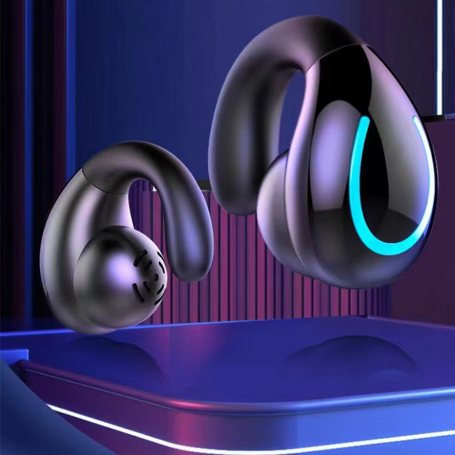 Wireless clip ear bluetooth headset bone conduction not into the ear ultra-long battery life mini high sound quality noise reduction bluetooth universal