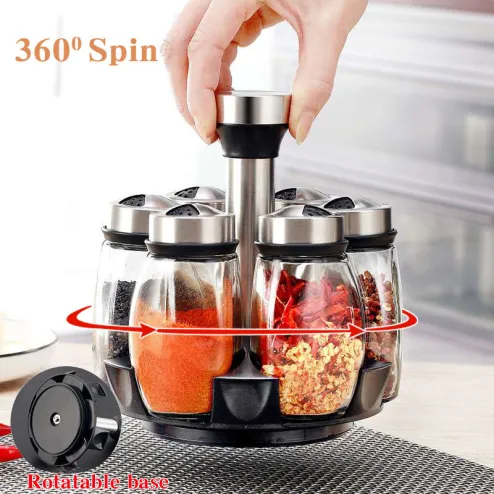 Spices Shaker Jars 5 1 clear seasoning jar sugar container glass containers  with lids desktop seasoning container shaker kitchen accessory pepper can  for travel