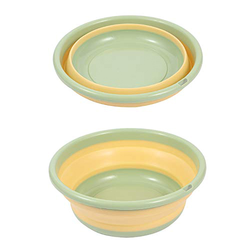 Collapsible Wash Basin,Portable Folding Catch Basin for Traveling Camping,Saving Space,Hanging Hole Multifunction,Fruits Vegetables Wash,for Home Kitchen Outdoor Indoor