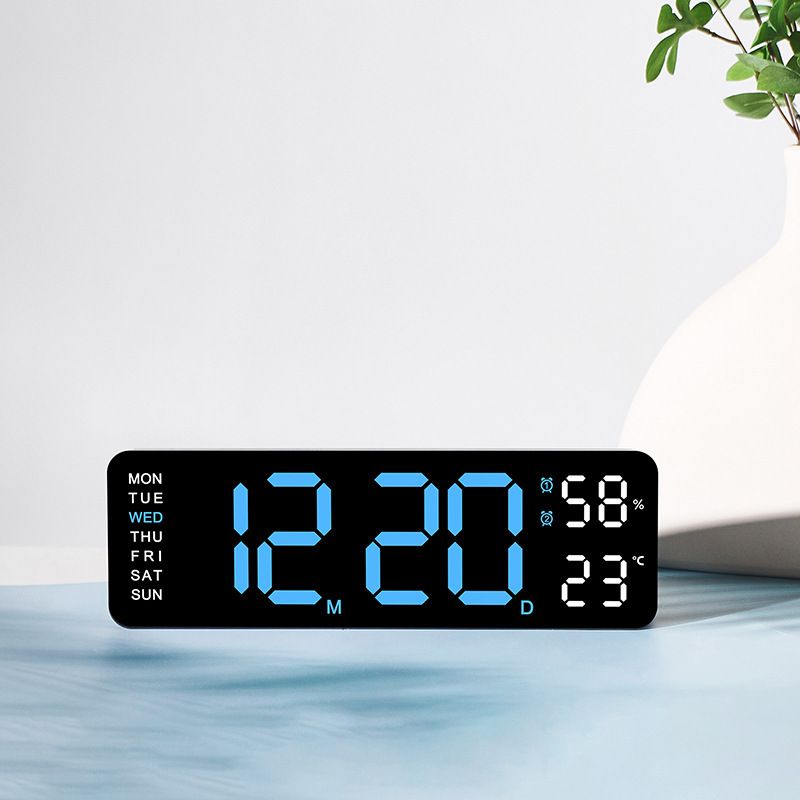 Bestseller Digital Clock - Large Display Alarm Clock with Temperature/Humidity, Wall Mount & Tabletop Minimalist Design