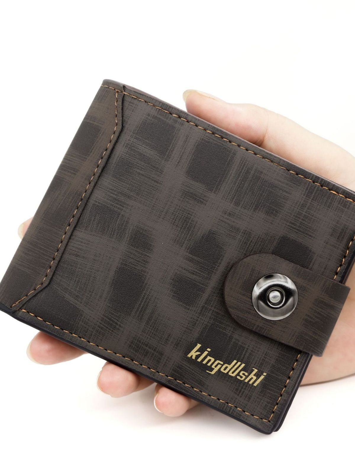 B419-1 Fashion Men Credit Card ATM Card Holder Slim PU Leather Pull Tab Minimalist Wallet