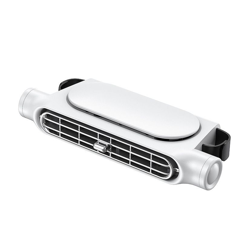 2025 creative new product car seat fan, USB plug-in bladeless rear pillow cooling back seat fan for car.