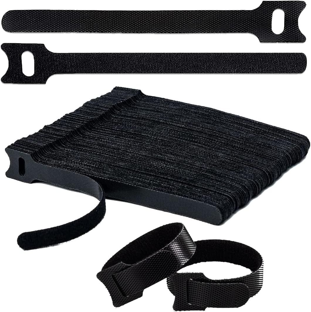 Swift Direct 6-Inch 100 Pcs Reusable Cable Ties, Premium Quality Cable Management Straps for Electrical Cable & Wire Organizer (150mm x 12mm)