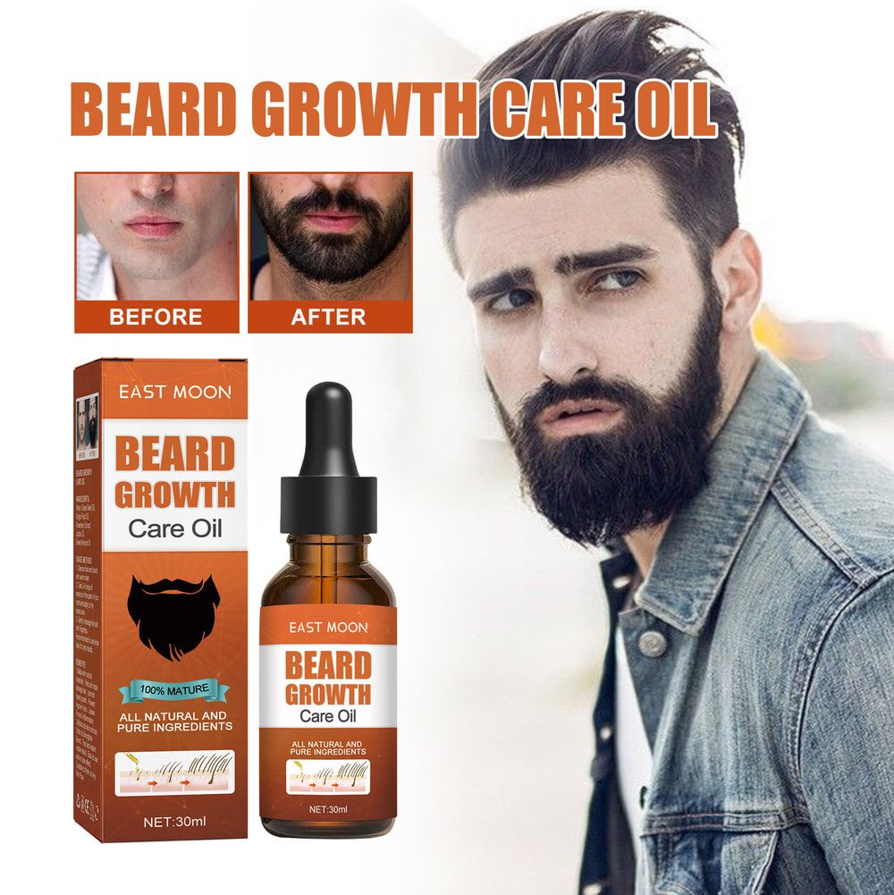 East Moon Natural Beard Growth Oil Moisturizing Smoothing Tools Dashing Gentlemen Beard Oil Conditioner Beard Care for men