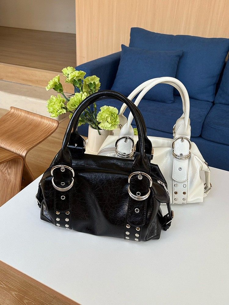 2026 Spring New Vintage Shoulder Bag, American Style Boston Handbag for Women, Shoulder Bag
