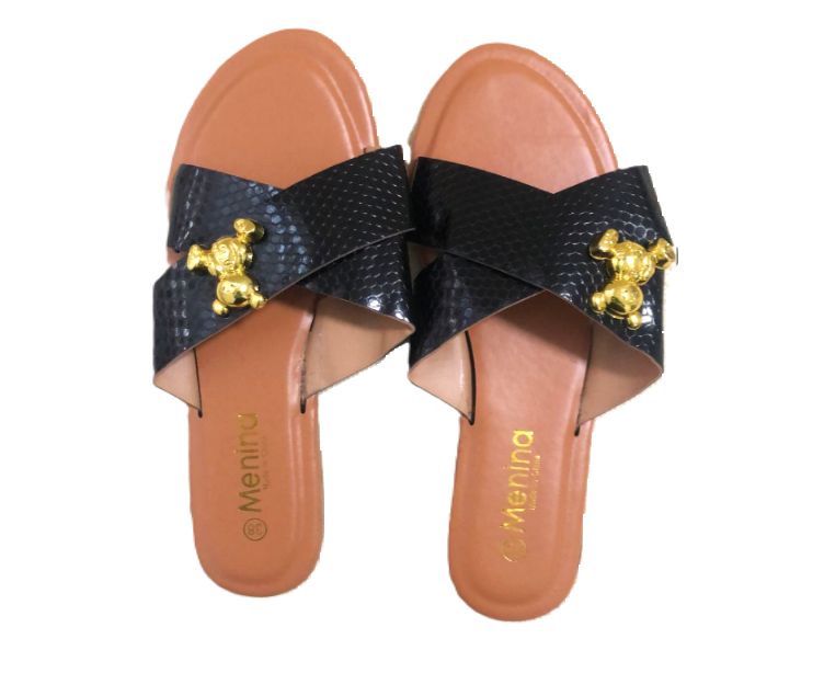 Menina Stylish Flat Slipper Comfortable Slip-On Slides Sandals For Ladies