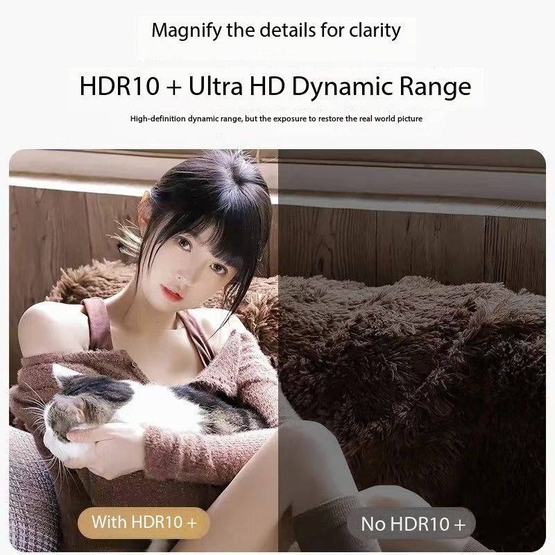 Mini Projector,Smart Projector,4K Projector with Wifi 6 and Bluetooth 5,Portable Projector with Android 11, Automatic Keystone Correction,180 Degree,130 Inch Display
