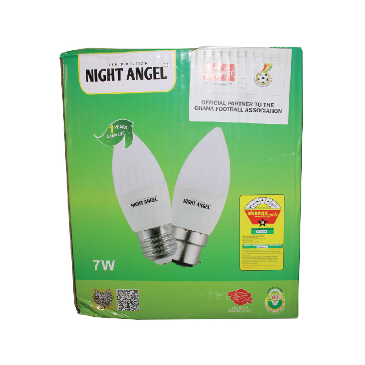 7W NIGHT ANGEL LED BULB CANDLE T07W E14 - WHITE