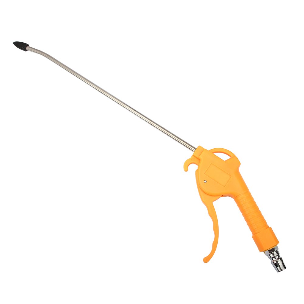 11" Nozzle Air Blow Gun Stainless Steel High Pressure Dust Blower Gun with Removable Rubber Tip for Computer Hosts Car Engine