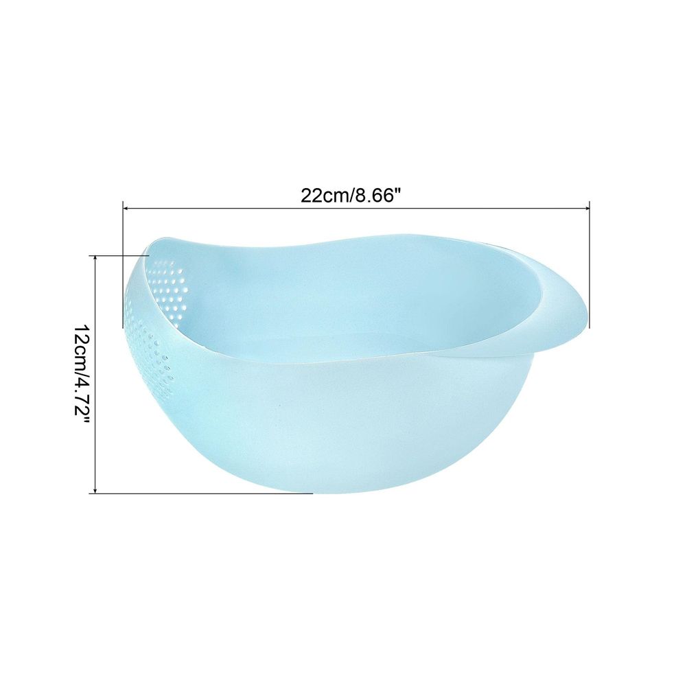 6602 Rice Wash Sieve, Rice Washer Strainers Colander Fruit Washing Bowl, Multipurpose Plastic Fruit Vegetables Drain Basket Kitchen Gadget