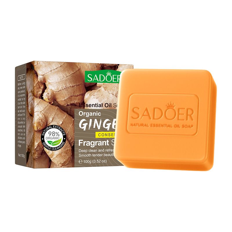 SADOER ginger essential oil soap handmade soap bath soap cleansing body soap