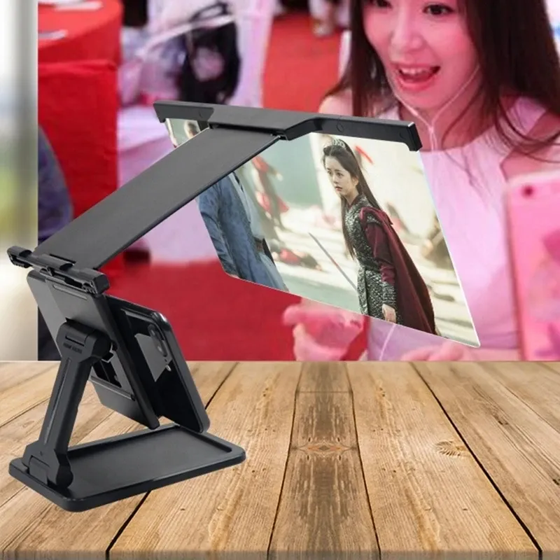 AUNONT L20 Mobile Phone Amplifier Smartphone Projector Screen Stand 3D Magnifier Loudspeaker Bracket Holder