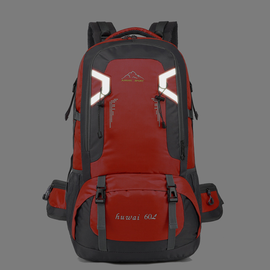 Mountaineering Bag, Outdoor Travel Backpack, Large-capacity Waterproof And Wear-resistant Hiking Bag, 60L Backpack With Headphone Jack
